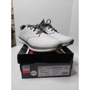TOURMAX MENS GOLF SHOES SIZE 12 M Style T700 White WORN ONE TIME